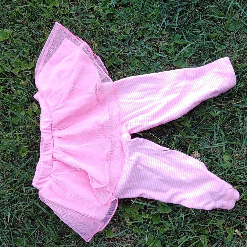 Carter's pink mesh dress with leggings